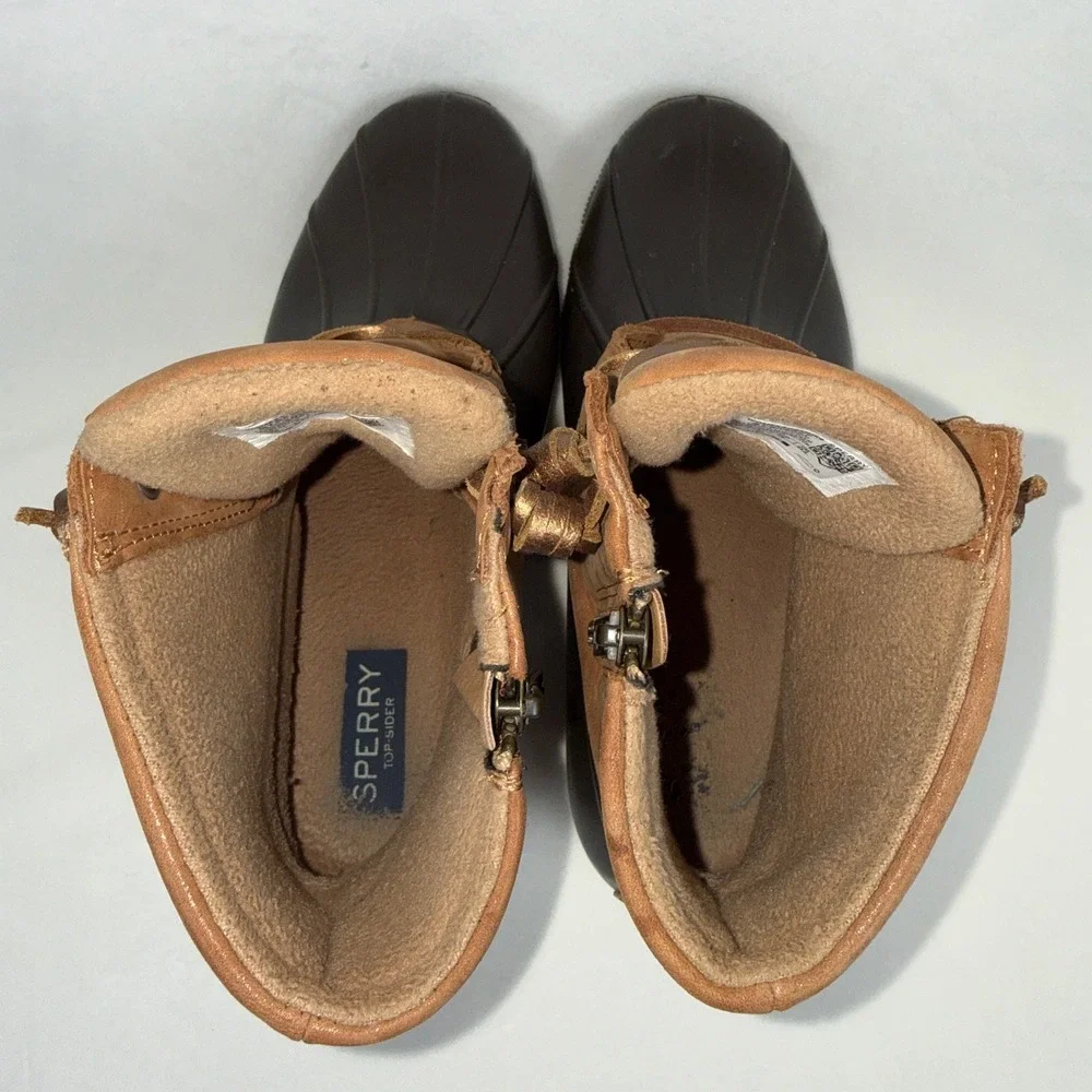Sperry Saltwater Top Sider Womens Duck Boots Waterproof Snow 7.5